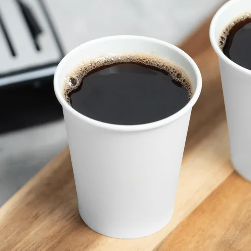 Miniatura 21 de Karat Taza de papel para café expreso de 4 oz, 1000 unidades, taza desechable para enjuague bucal, para bebidas calientes y frías, blanca (C-K504W)