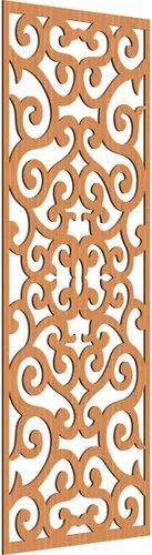 Miniatura 32 de Eveline - Paneles decorativos de pared de madera con calado, 13 3/8 pulgadas de ancho x 34 3/8 pulgadas de alto x 3/8 de alto, roble rojo rojo