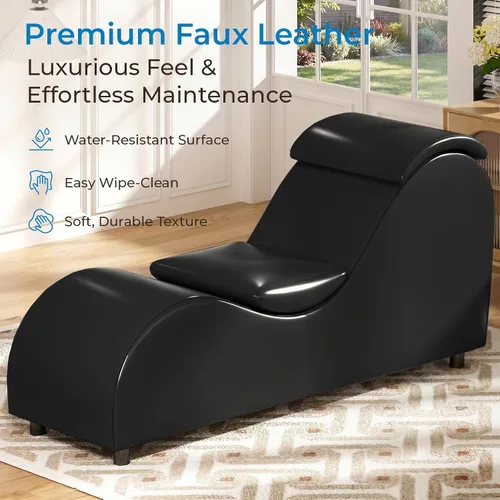Miniatura 3 de Mjkone Elegante silla de yoga de 61 pulgadas para adultos, estiramiento, ejercicio, relajante, versátil para interiores con cojín de cabeza