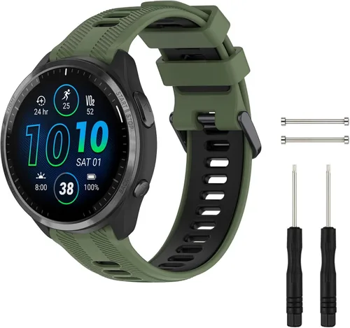 Miniatura 10 de Correa de reloj compatible con Garmin Forerunner 945/Forerunner 935, silicona suave deportiva Garmin 935/Fenix 5/Fenix 5 Plus, repuesto para Garmin