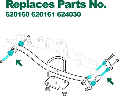 Miniatura 3 de 10L0L Kit completo de bujes de ballesta trasera para carrito de golf eléctrico y de gas EZGO RXV 2008 en adelante