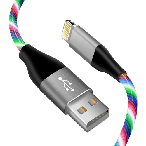 Miniatura 8 de Cable cargador de iPhone con luz LED, cables Lightning LED paquete de 1 Certificado MFi de Apple Cable de carga rápida USB para Apple iPhone 13