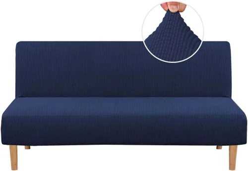 Miniatura 23 de H.VERSAILTEX - Funda elástica para sofá o cama, licra de alto elastano, lavable a máquina, tela Jacquard para sofá, futón Chocolate
