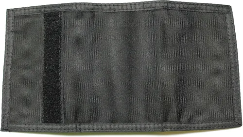 Miniatura 8 de Cartera de nailon con bolsillo para monedas, Negro, 3 x 5