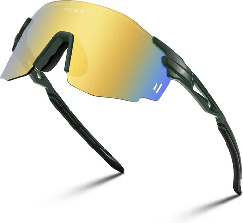 Miniatura 10 de FEISEDY Gafas de sol deportivas sin montura para hombres y mujeres Tr90 Marco para ciclismo Pesca Correr B0116