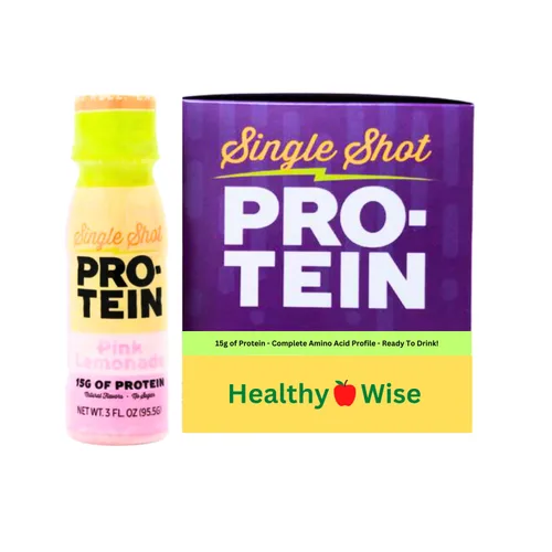 Nutmeg State Nutrition HealthyWise - Bebidas de proteína de suero y colágeno, 0.51 onzas de proteína, sin grasa, sin azúcar, 3 onzas líquidas por