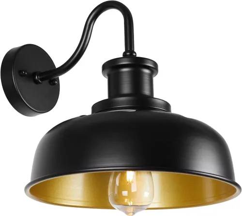 Miniatura 14 de Luz solar de granero para exterior, luces de pared al aire libre del atardecer al amanecer, funciona con energía solar, aplique de pared exterior