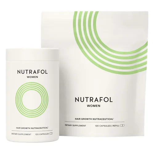Nutrafol - Suplementos para el crecimiento del cabello femenino, recomendados por dermatólogos, edades 18-44, clínicamente probados para cabello