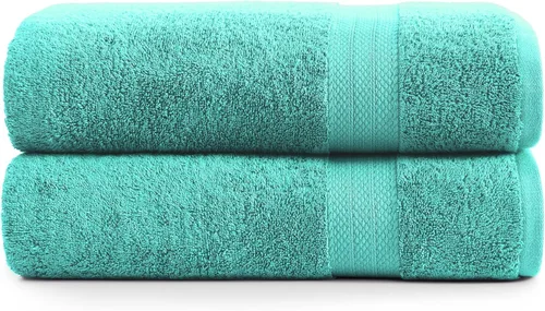Miniatura 30 de Lane Linen Paquete de 4 toallas de baño 100 % algodón (35 x 66 pulgadas), hilado en anillo, extra grandes, secado rápido, suaves, de poca pelusa