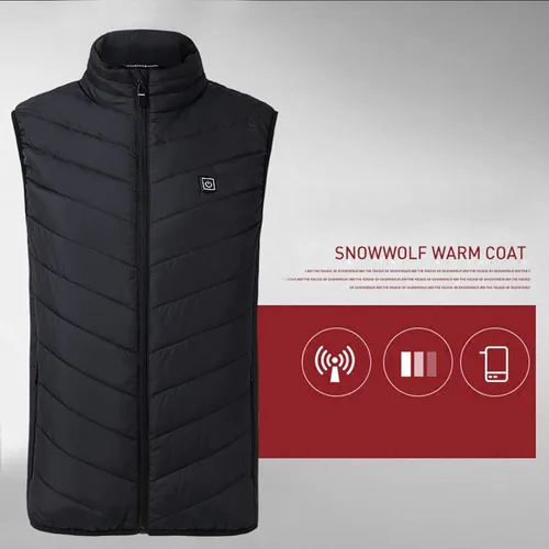 Miniatura 7 de Chaleco térmico para mujeres y hombres, chaqueta ligera con calefacción eléctrica para exteriores (pilas no incluidas)