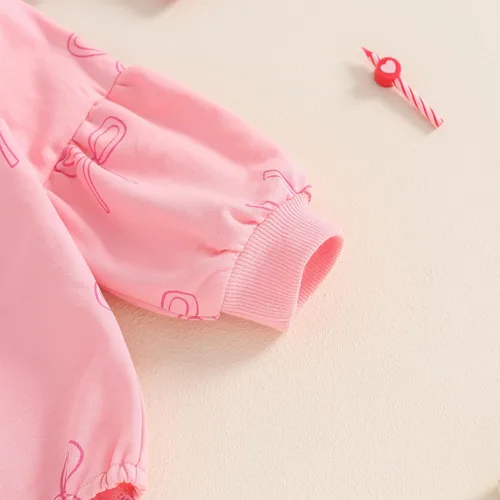 Miniatura 56 de FYBITBO Sudadera de cuello redondo para bebé niña y niño, mameluco de burbujas, camisa de manga larga, traje de San Valentín, ropa de otoño