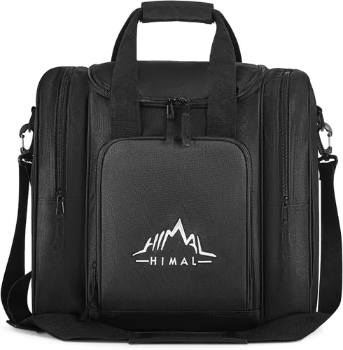 Himal - Bolsa de bolos para una sola esfera, bolsa de bolos con soporte acolchado para esfera, se adapta a zapatos de bolos hasta talla 14 para
