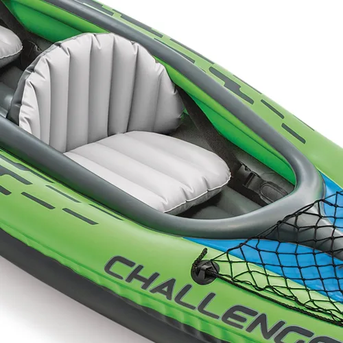 Miniatura 2 de Serie de Kayaks Inflables Intex Challenger: Incluye remos Deluxe de 86 pulgadas y bomba de alto rendimiento – PVC SuperStrong – Asiento ajustable