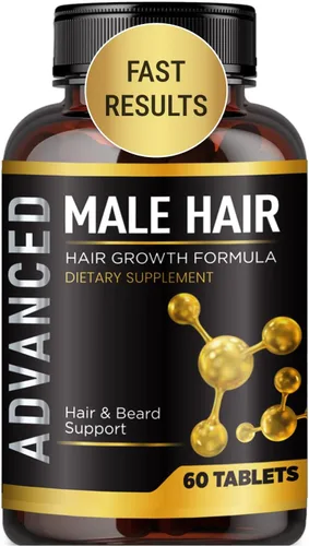 Vitaminas para el crecimiento del cabello para hombres, anti pérdida de cabello, píldoras de vitaminas y bloqueador de Dht para hombres. Suplemento