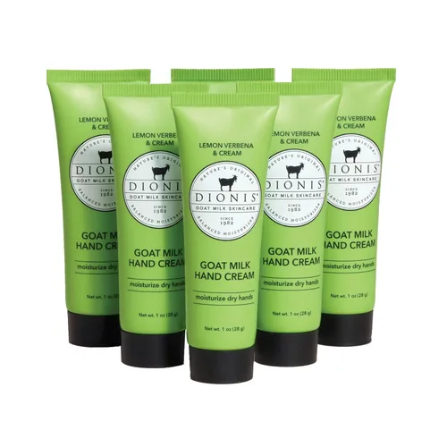 Miniatura 8 de Dionis Crema de manos de leche de cabra cremosa de coco y avena, 1 oz (paquete de 6)