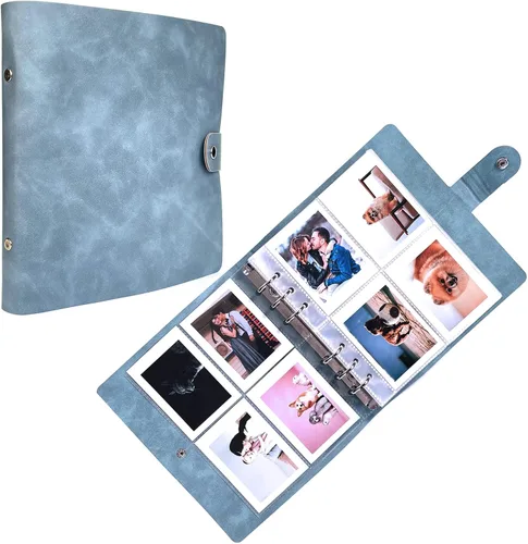 Polaroid - Álbum de fotos con 200 bolsillos, álbum de fotos Instax Mini, de cuero de alta calidad de 3 pulgadas, tamaño cartera, álbumes de fotos