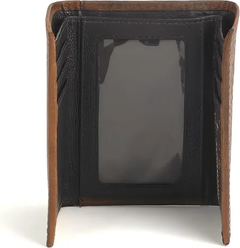 Miniatura 5 de ARIAT Billetera Trifold En Relieve Esquina Logo Marrón Talla única