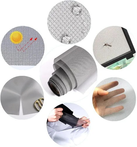 Miniatura 6 de Rollo de malla de pantalla de ventana a prueba de polvo y polen de alta densidad utilizado para reemplazar pantallas de ventanas y puertas