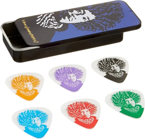 Miniatura 6 de Jim Dunlop John Van Hamersveld Johnny Face Pick - Lata, surtido, mediano, 6 púas/lata