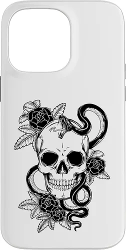 Miniatura 21 de Gothic Flower Skull Snake Roses Case for iPhone 16