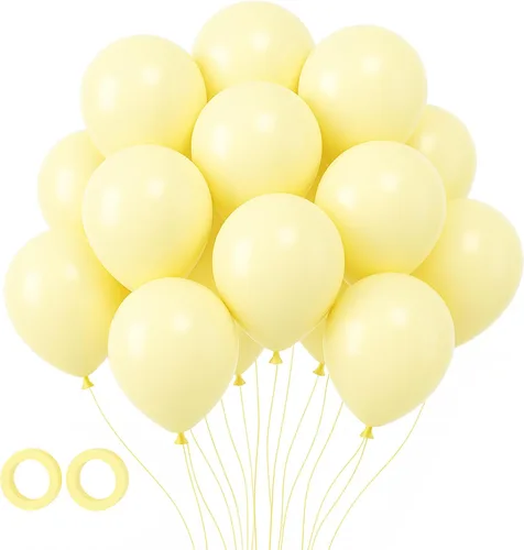 Miniatura 96 de Voircoloria - Globos azul bebé claro, paquete de 66 globos de 12 pulgadas de látex para fiestas para niños y niñas, para cumpleaños, baby shower, 16