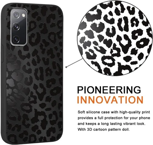 Miniatura 4 de Pack de 2 fundas con estampado de guepardo para Samsung Galaxy A03s 4G de 6.5", fundas de diseño de patrón de leopardo de lujo, de silicona suave