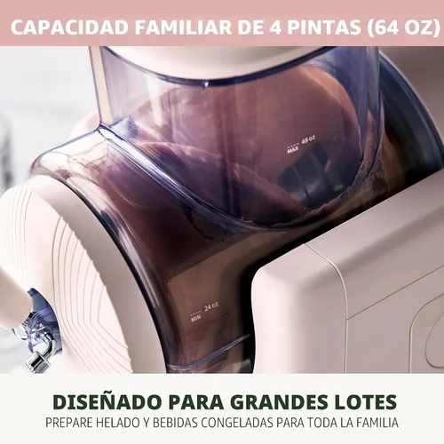 Miniatura 13 de GreenPan Máquina para hacer helados y granizados, suave, sorbete, margaritas, batidos, yogur congelado, sin precongelación, listo en 15 minutos, 6