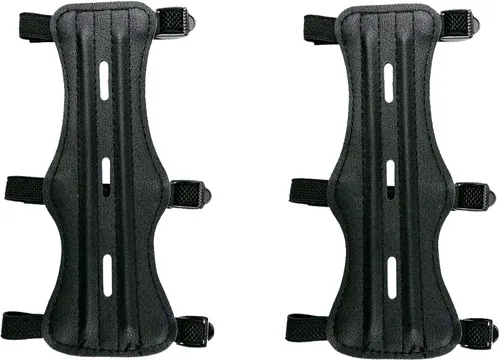 Paquete de 2/5 protectores de brazo de tiro con arco de cuero protector de antebrazo ajustable