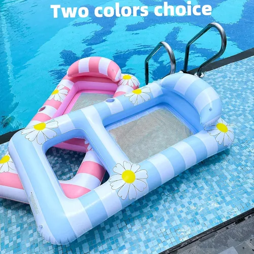 Miniatura 6 de 1 juego de flotadores para tumbonas de piscina para adultos, extra grande, flotadores inflables para piscina, flotadores de agua para piscina, lago