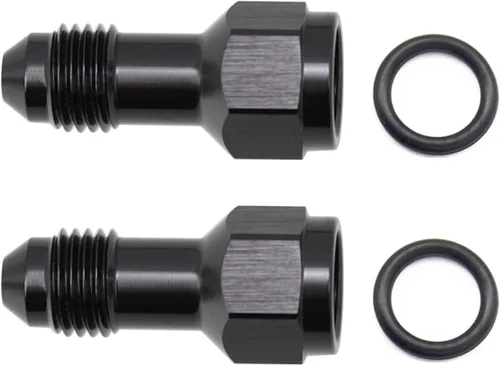 Miniatura 20 de Aluminio 3AN hembra a 3AN macho extensor de montaje, conector adaptador de extensiones AN3 con anillo tórico, negro