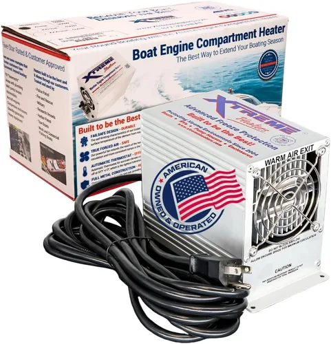 Calentador para compartimento del motor del barco | Calentador de sentina certificado marino de 400W, uso para almacenamiento en invierno, debajo de