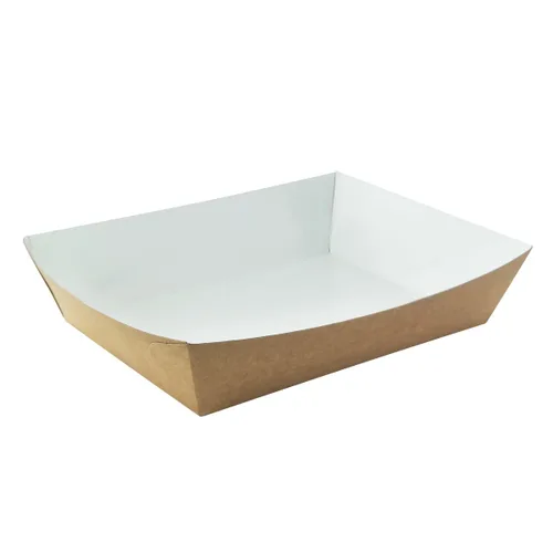 Miniatura 3 de PacknWood 210PAN850- Caja de ensalada de papel marrón - lonchera de bolsa marrón - cajas de manualidades marrones con tapas - caja de papel con tapa