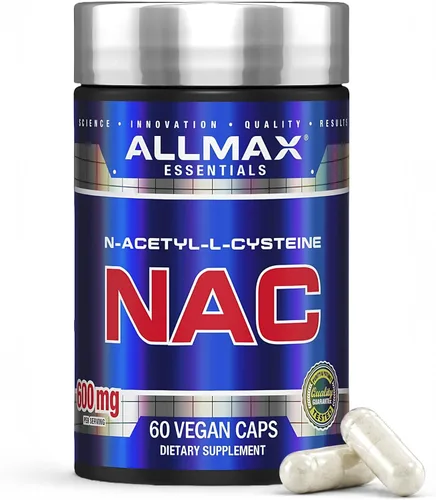 ALLMAX NAC - 60 cápsulas vegetarianas - Apoyo inmunológico y protección de radicales libres - 60 porciones