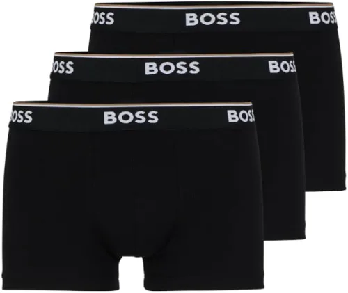 BOSS HUGO BOSS CoEl 10146061 ropa interior estilo short 3 piezas para hombre, M, Negro