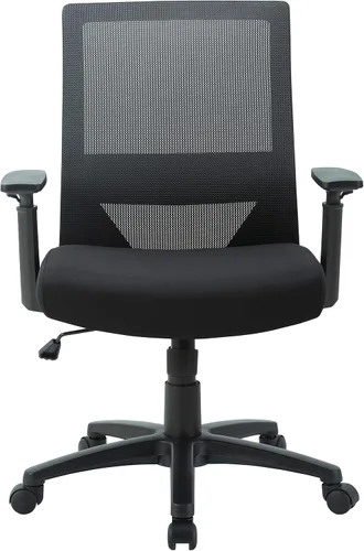 Miniatura 3 de Lorell Silla de trabajo de malla con respaldo medio, color negro
