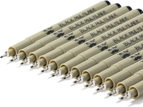 Miniatura 15 de Mr. Pen - Fineliners negros, bolígrafos de punta fina, 0.010 in, paquete de 4 bolígrafos bíblicos que no se corren, bolígrafos de punta fina