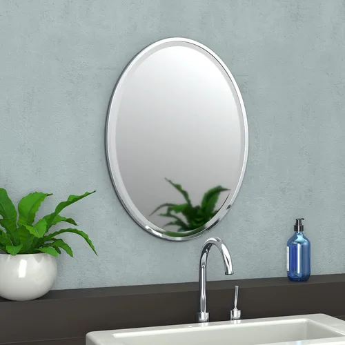 Miniatura 9 de Gatco Espejo de pared de baño 1820, 28 pulgadas de alto x 21 pulgadas de ancho, espejo moderno para sala de estar, tocador, diseño delgado, espejo