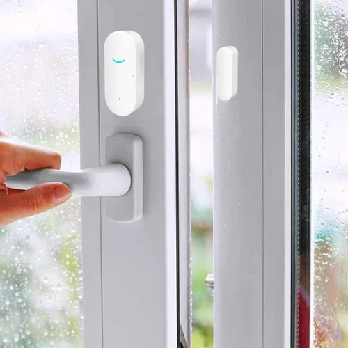 Miniatura 3 de Tuya - Sensores WiFi para puertas y ventanas, alarma inteligente con control de aplicación de notificación gratuita, sistema de alarma de seguridad