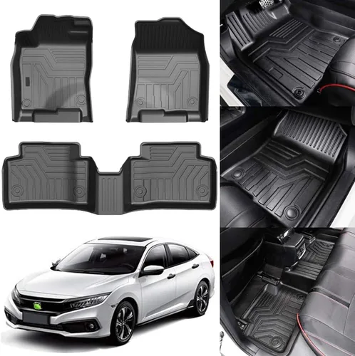 Miniatura 9 de KUST Alfombrillas de Piso para Jeep Cherokee 2016-2023 (No para Grand Cherokee), Alfombrillas de Piso Cherokee para Todo Clima, Tapetes de Carro TPE