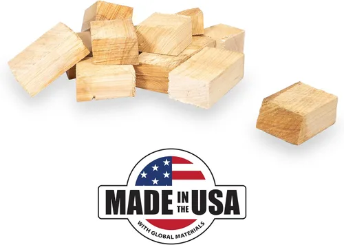 Miniatura 2 de MARSHALLTOWN Arkansas Championship Hickory Chunks, caja de 10 libras de trozos de ahumador de hickory americano genuino, HCKCHNK10