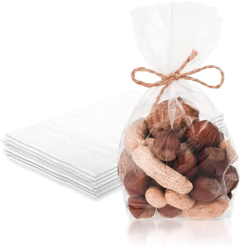 Miniatura 13 de Bolsas de polietileno transparentes con fuelle – 4 x 2 x 8 pulgadas, paquete de 1000 bolsas de plástico con fuelle lateral, a prueba de fugas