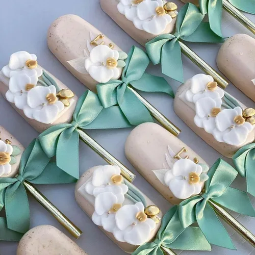 Miniatura 5 de ALINK Pajitas de papel de aluminio plateado a granel, paquete de 100 popotes metálicos a rayas, ondas, puntos para cumpleaños, bodas, novias/baby