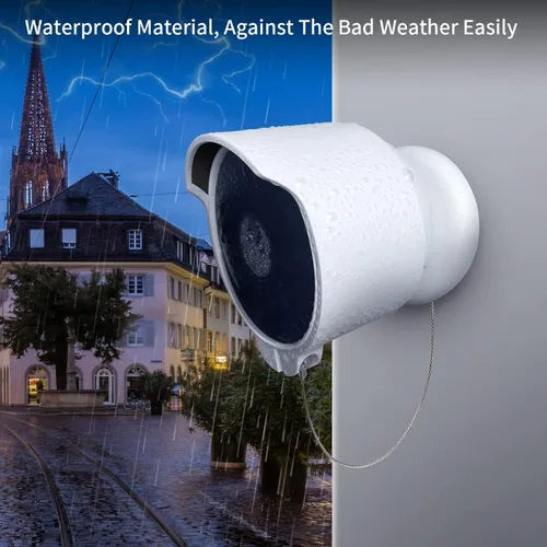Miniatura 5 de Soporte antirrobo para Google Nest Cam (batería), cubierta protectora impermeable anticaída para cámara con cable de cadena de seguridad, accesorios