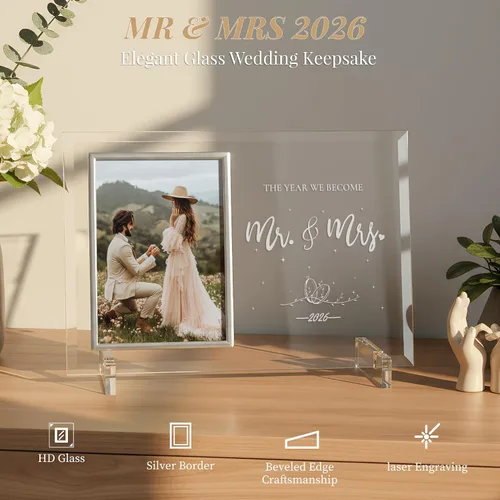 Miniatura 2 de Regalos de boda para parejas 2026, aniversario de compromiso, regalos de señor y señora para recién casados, regalo de despedida de soltera