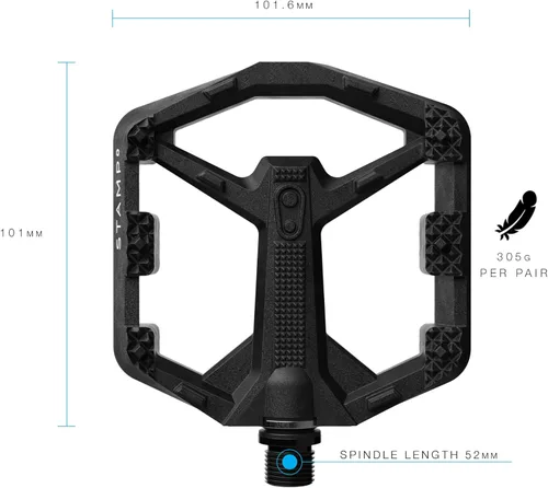Miniatura 3 de Crankbrothers Stamp Pedales Planos MTB - Pedales de Bicicleta Ligeros, Versátiles y Duraderos de Tamaño Específico