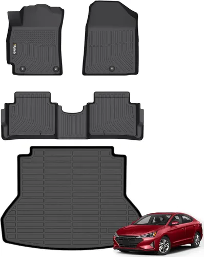 Miniatura 35 de Tapetes de piso para todo clima y forro de carga con respaldo para Chevrolet Suburban de 7 asientos 2021-2025 / GMC Yukon XL de 7 asientos