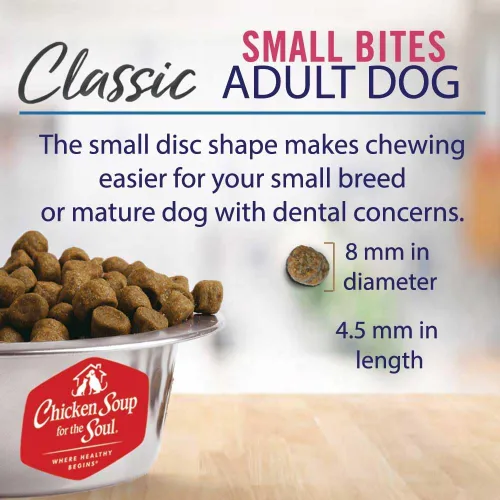 Miniatura 7 de Chicken Soup for The Soul All Natural Premium Small Bites - Alimento seco para perros adultos, primer ingrediente de carne real, sin subproductos