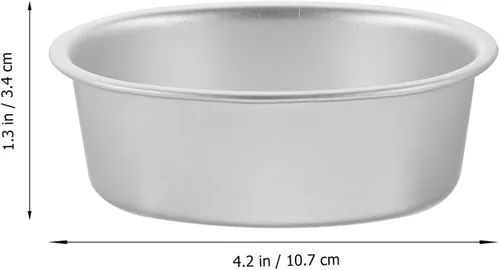 Miniatura 2 de Luxshiny Juego de 4 moldes ovalados de aleación de aluminio antiadherentes para hornear de 4.21 x 3.26 x 1.33 pulgadas para cocina casera y uso