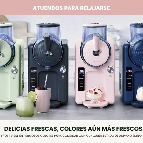 Miniatura 14 de GreenPan Máquina para hacer helados y granizados, suave, sorbete, margaritas, batidos, yogur congelado, sin precongelación, listo en 15 minutos, 6