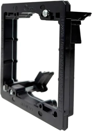 Miniatura 5 de iMBAPrice Soporte de montaje de bajo voltaje de 2 bandas, soporte para paneles de yeso para placas de pared de paso de cables, soporte LV2-2